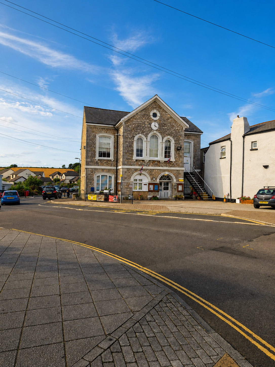 Chudleigh town hall on Fore Street, Devon, close to the Root2Growth Chudleigh office